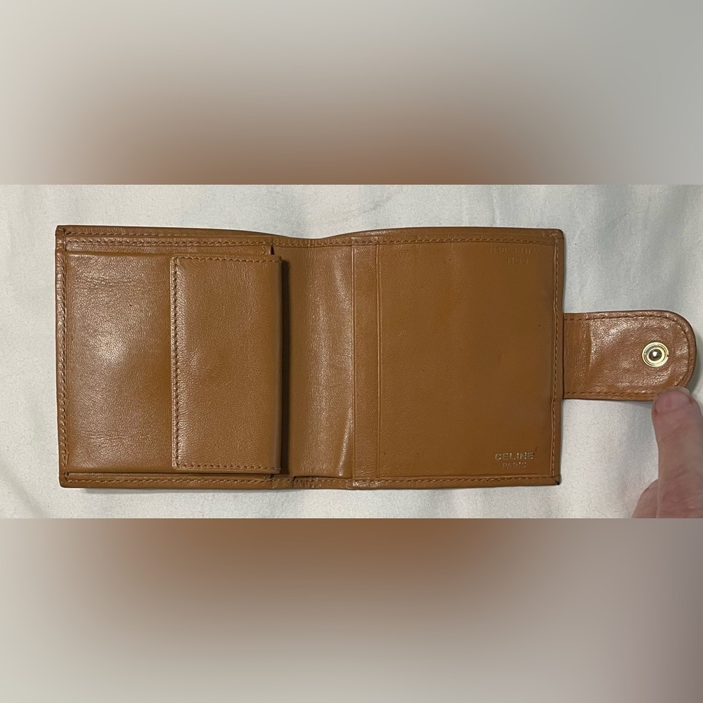 Celine Brown Wallet with Monogram Design - Picture 3 of 16